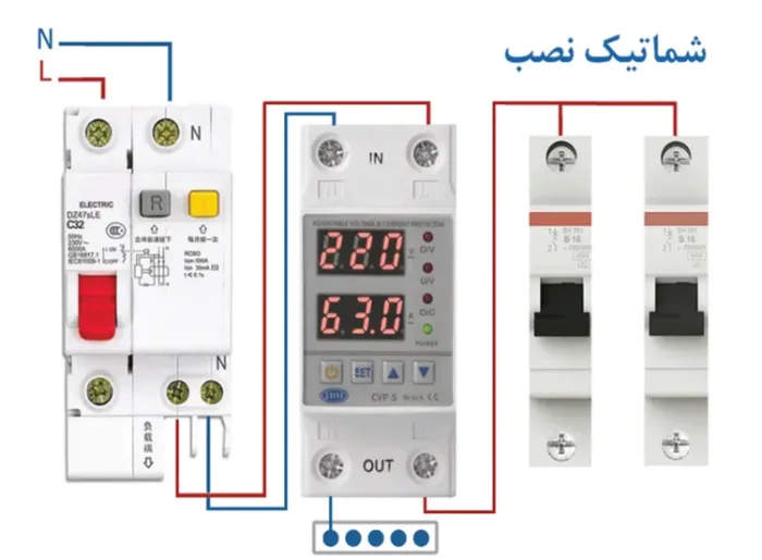 سیم بندی محافظ ولتاژ