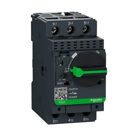کلید حرارتی و مغناطیسی 0.1 تا 0.16 آمپر اشنایدر مدل GV2P01