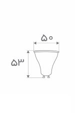 لامپ طرح هالوژنی 6 وات افراتاب مدل AF-SGU10-6WD - تصویر 3
