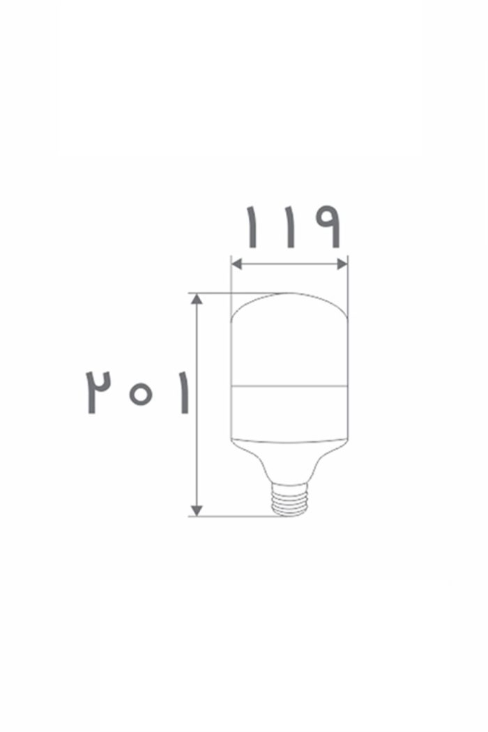 لامپ 40 وات استوانه‌ای افراتاب مدل AF-CU-40WAP - تصویر 2