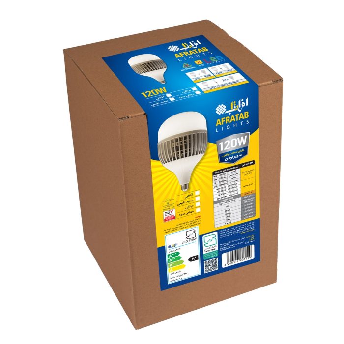 لامپ 120 وات استوانه‌ای افراتاب مدل AF-DW-120W - تصویر 3