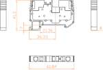 ترمینال ریلی فشاری سایز 16 مدل RT-PG 16 (RPIT 16) - تصویر 2
