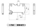 ترمینال ریلی فشاری ارت سایز 2.5 مدل RT-PG 2.5-E (RPET 2.5) - تصویر 3