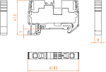 ترمینال ریلی فشاری ارت سایز 10 مدل RT-PG 10-E (RPET 10) - تصویر 3